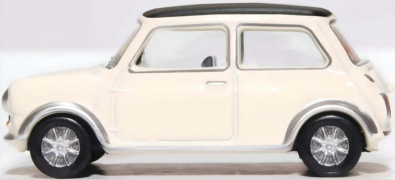 76MCS004 - Oxford Diecast - Mini Cooper S MkII Snowberry White/Black