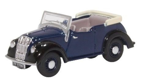 76ME006 - Oxford Diecast - OO - Morris Eight E Series Tourer Dark Blue 1:76