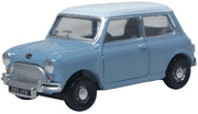76MN010 - Oxford Diecast - Austin Mini Speedwell Blue - 1:76 Scale