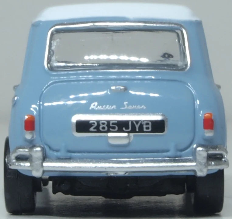 76MN010 - Oxford Diecast - Austin Mini Speedwell Blue - 1:76 Scale