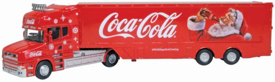 76TCAB012CC Scania T Cab Box Trailer Coca Cola New Xmas Livery