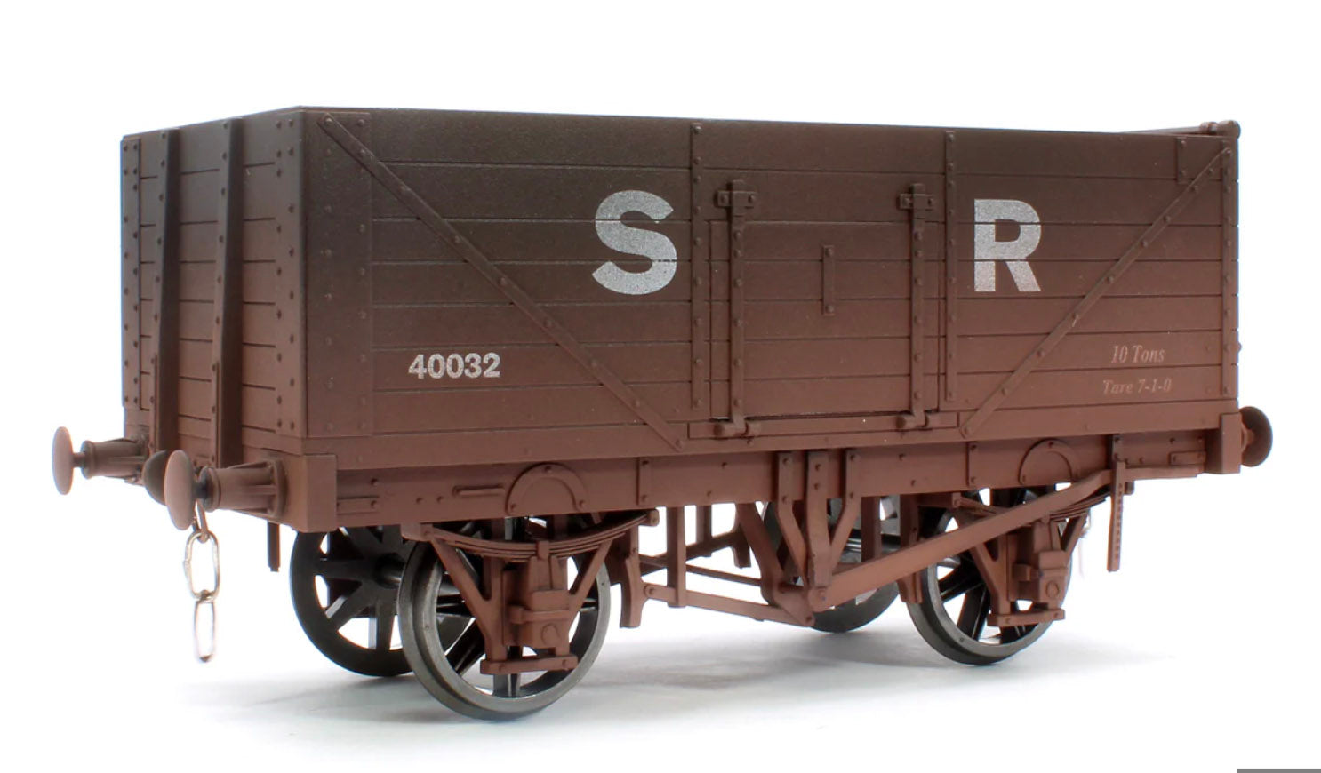 O Gauge 7 Plank Wagon SR 40032 Brown Weathered