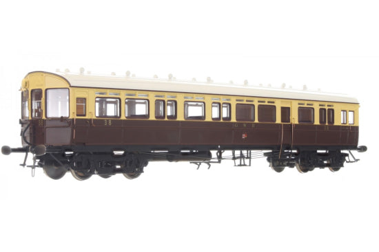 7P-004-011 Autocoach GWR Twin Cities Crest 38 Chocolate & Cream