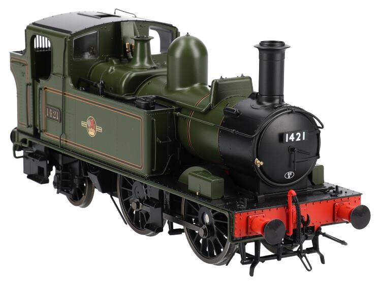 7S-006-027S - Dapol - O - BR (W) 14xx 0-4-2 Tank BR Lined Green Late 1421 SF