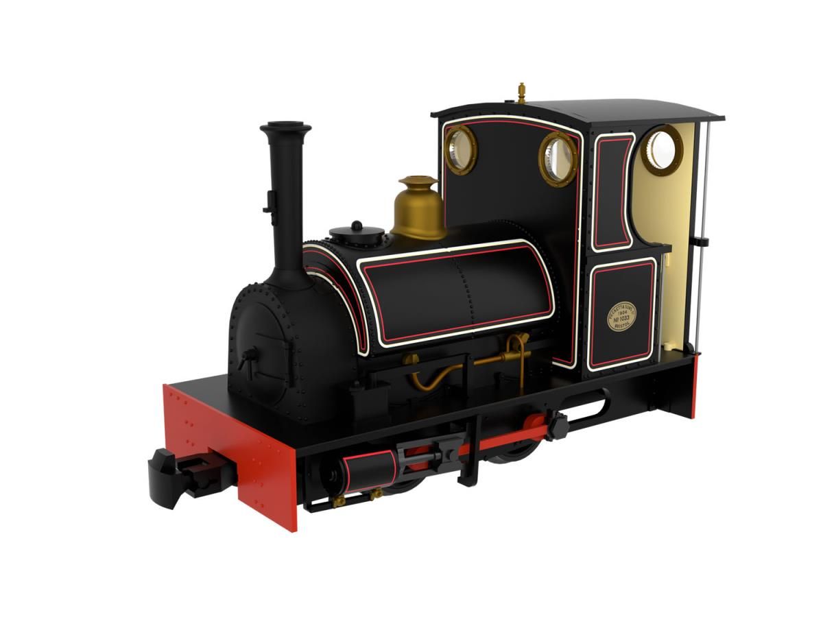 814004 - Rapido - OO-9 - Peckett & Sons Cranmore Class - Lined Black - DCC Ready