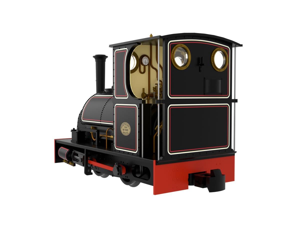 814004 - Rapido - OO-9 - Peckett & Sons Cranmore Class - Lined Black - DCC Ready