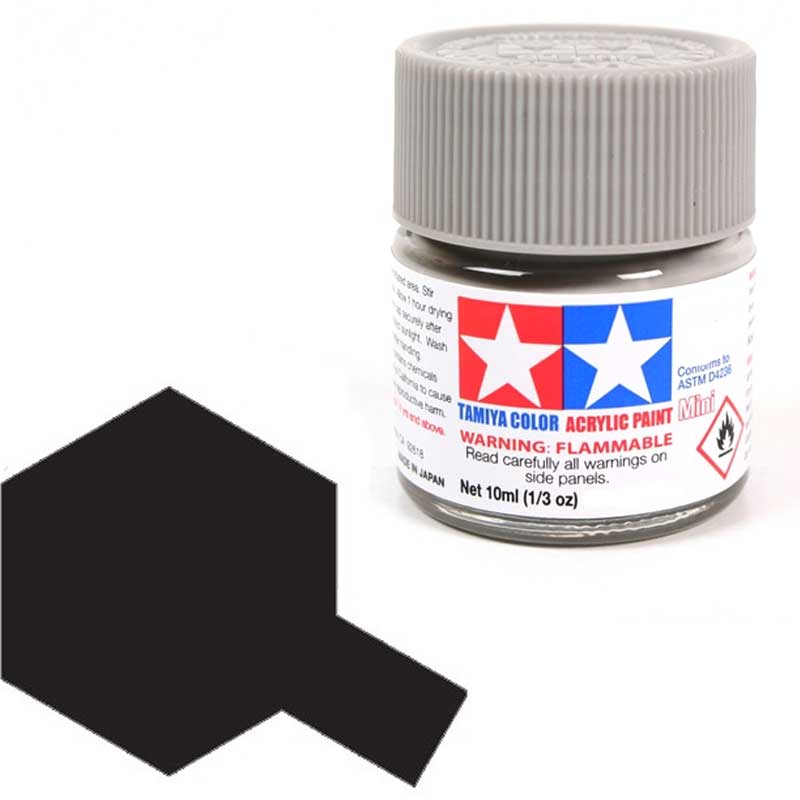 81501 - Tamiya - Black Acrylic Paint X-1