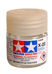 81522 - Tamiya - Clear Acrylic Model Paint X-22