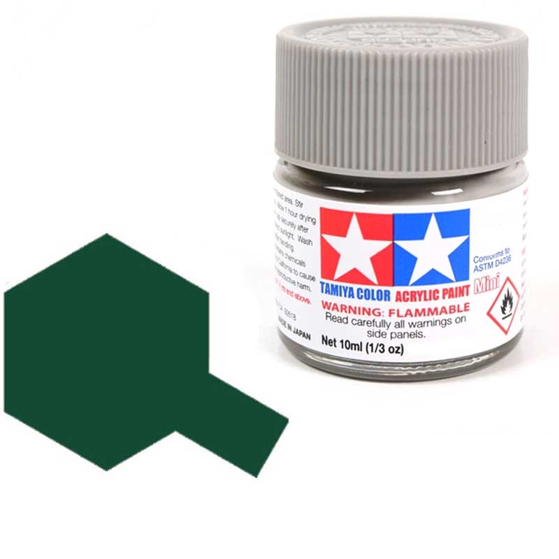 81761 - Tamiya - Dark Green Acrylic Paint XF-61 10ml