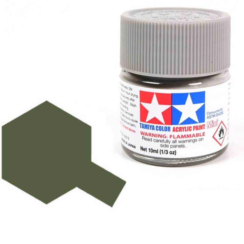 81762 - Tamiya - Olive Drab Acrylic Paint XF-62