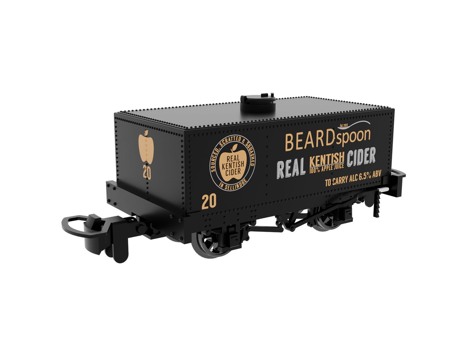 833107 - Rapido - OO9 - Rectangular Tank - Beardspoon Cider No. 20
