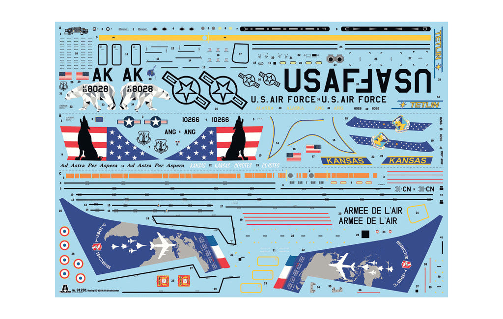 91281 - Italeri - KC-135 R/FR Stratotanker Aerial Refuelling Aircraft