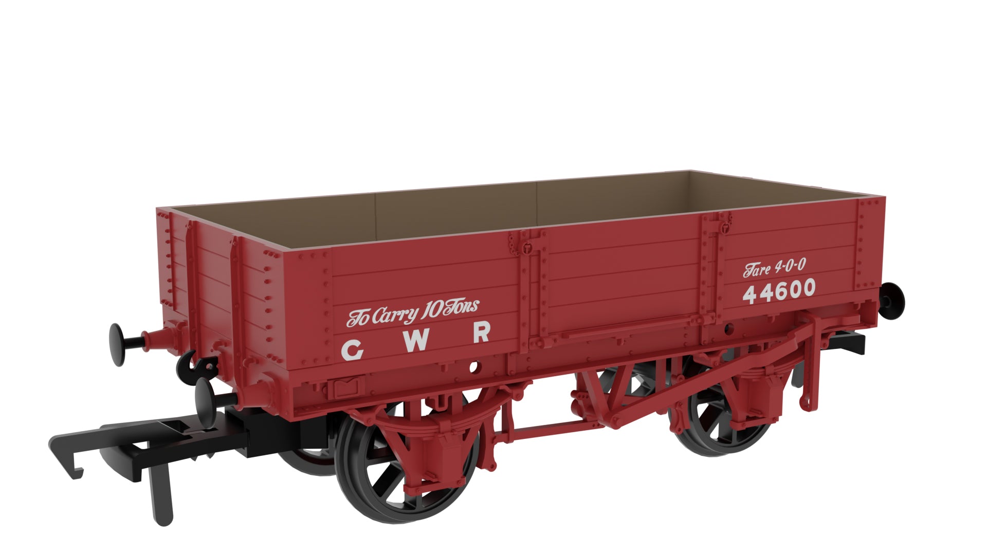 925009 - Rapido - OO - GWR Four-Plank Open No.44600 (GWR Red)