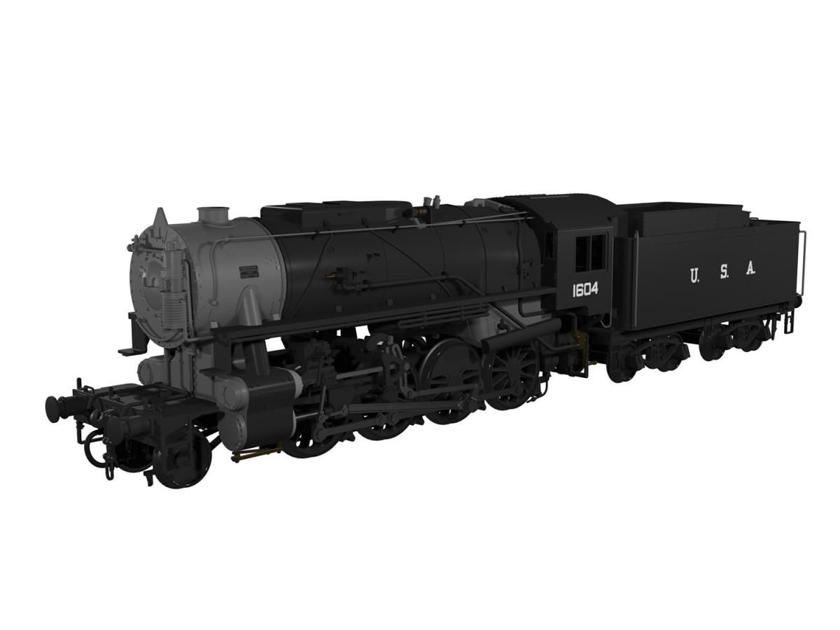 926501 - Rapido - OO - USATC S160 No.1604 - Wartime Black - DCC SOUND