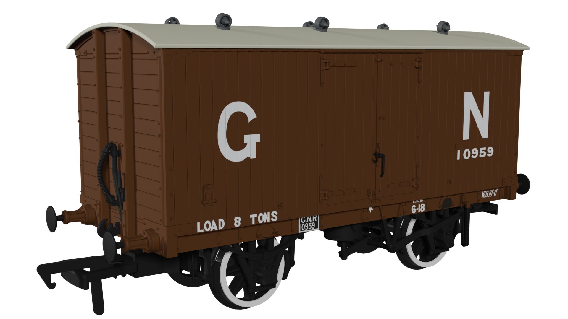930001 - Rapido - OO - GNR 8T Van GN Livery No.10959