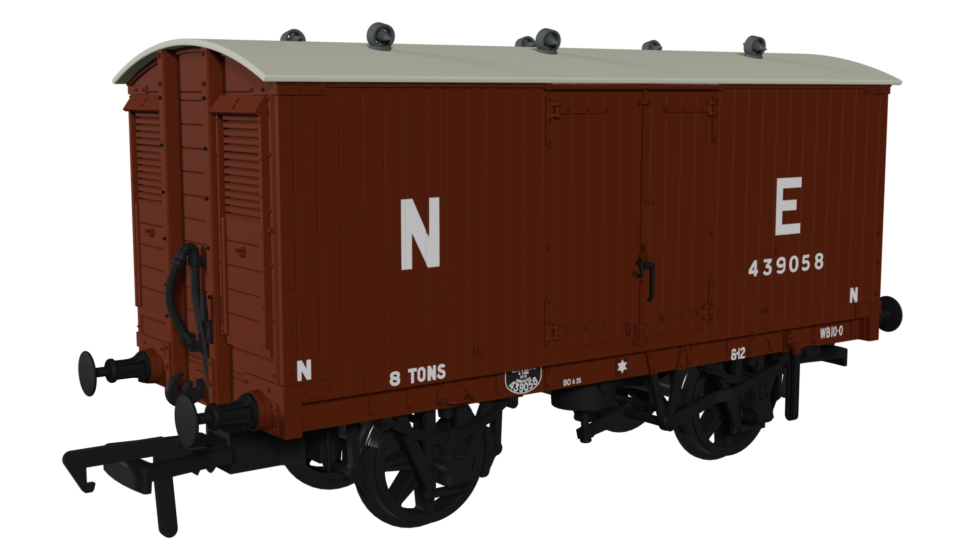 930008  - Rapido - OO - GNR 8T Van NE (Large Letters) No.439058