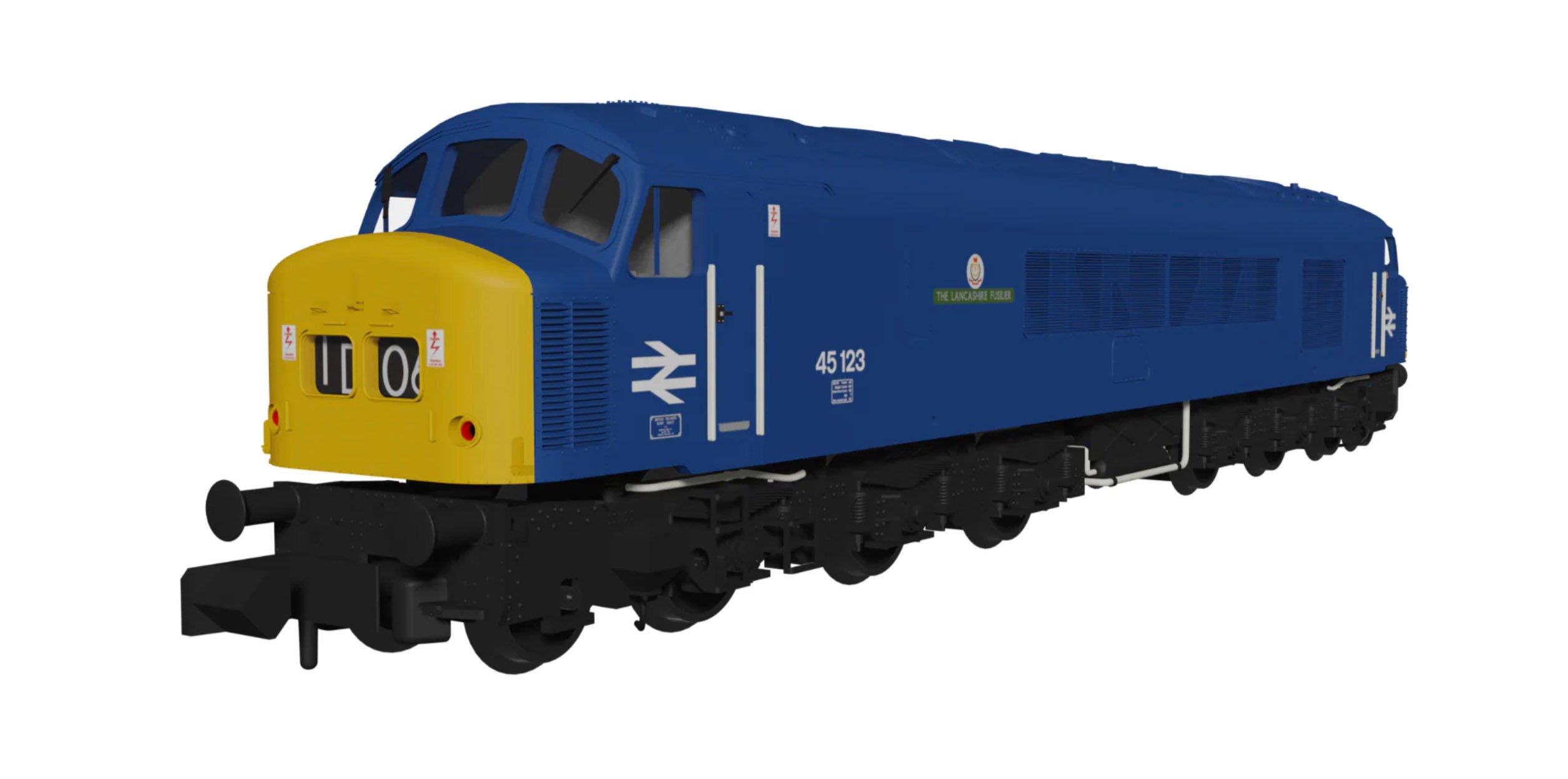 Class 45 45123 "The Lancashire Fusilier" BR Blue With Headcode Blinds - DCC Ready