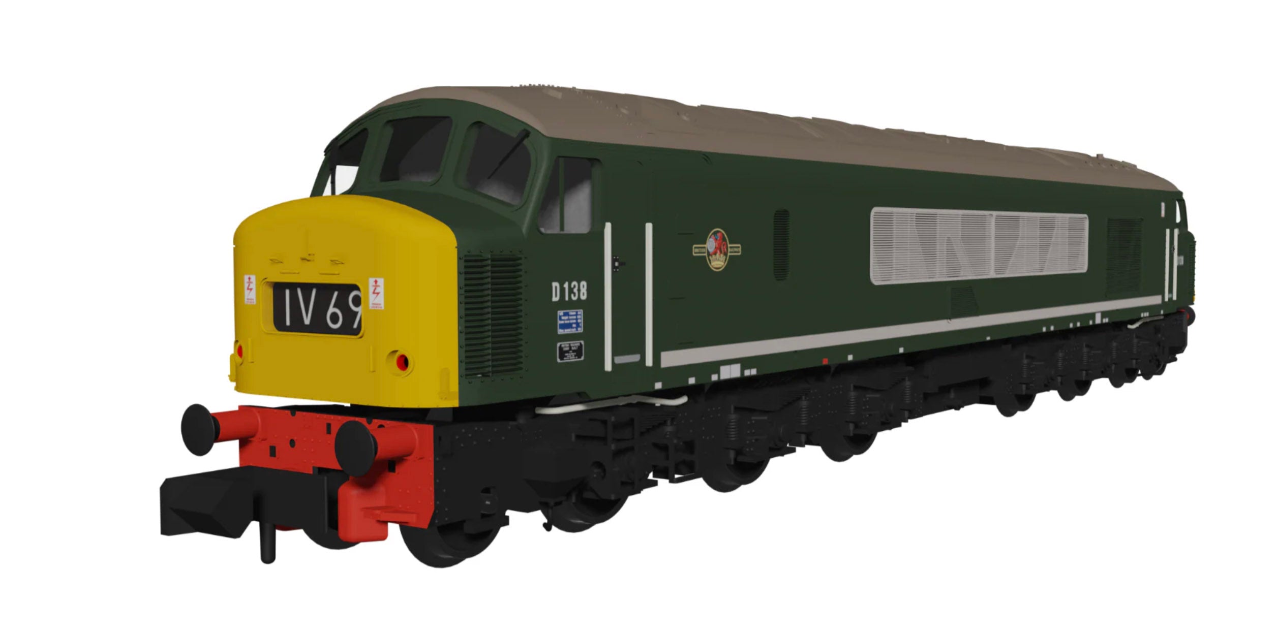 Class 46 D138 BR Green With Full Yellow - DCC Ready