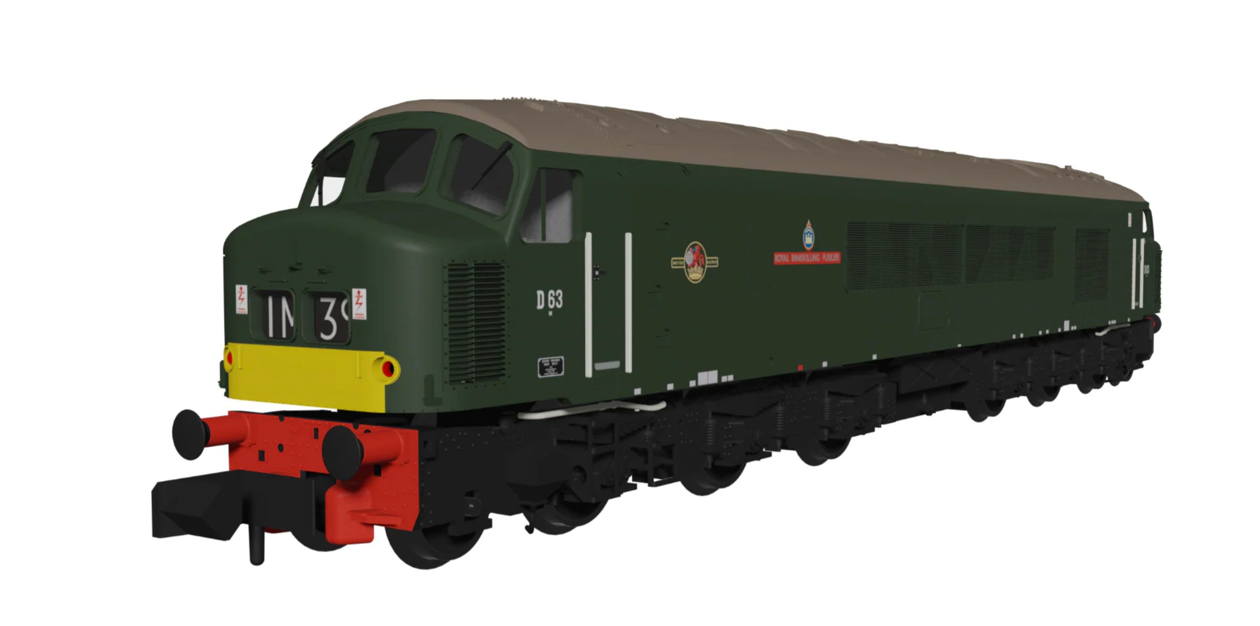 Class 45 D63 "Royal Inniskilling Fusilier" BR Economy Green - DCC Sound Fitted