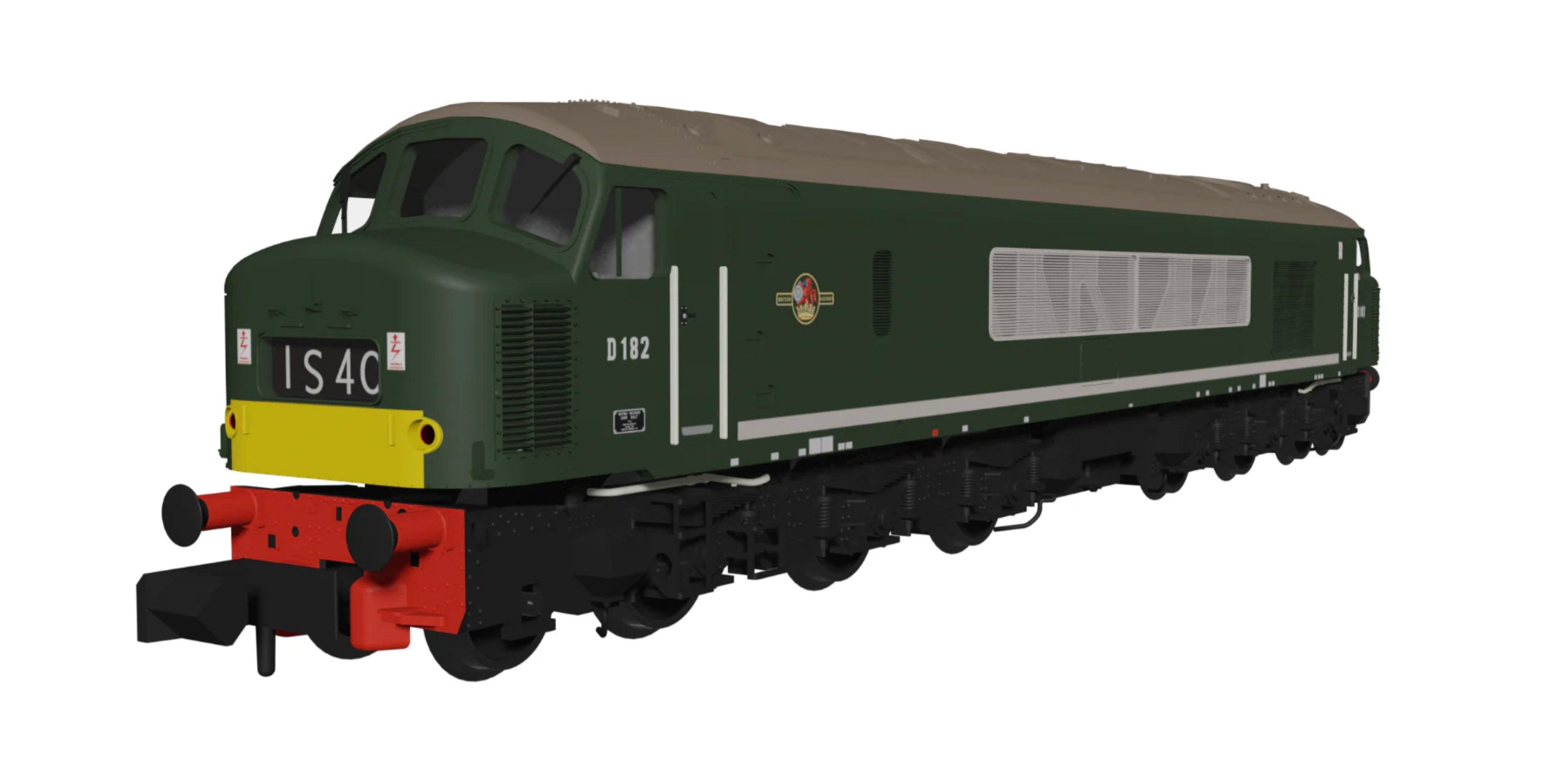 Class 46 D182 BR Green With Small Yellow Panels - DCC Sound Fitted