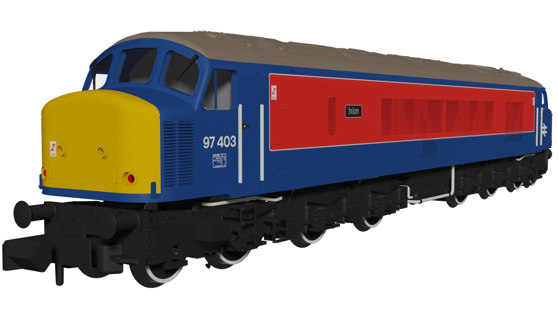 Class 46 97403 Ixion RTC Blue/Red With Sealed Beam Headlights - DCC Sound Fitted