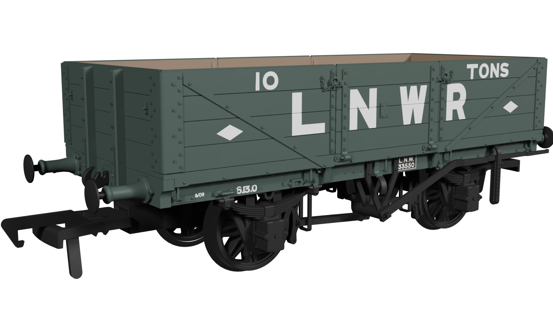 950002 - Rapido - OO - LNWR D874 4-Plank Open LNWR Diamonds No.335509