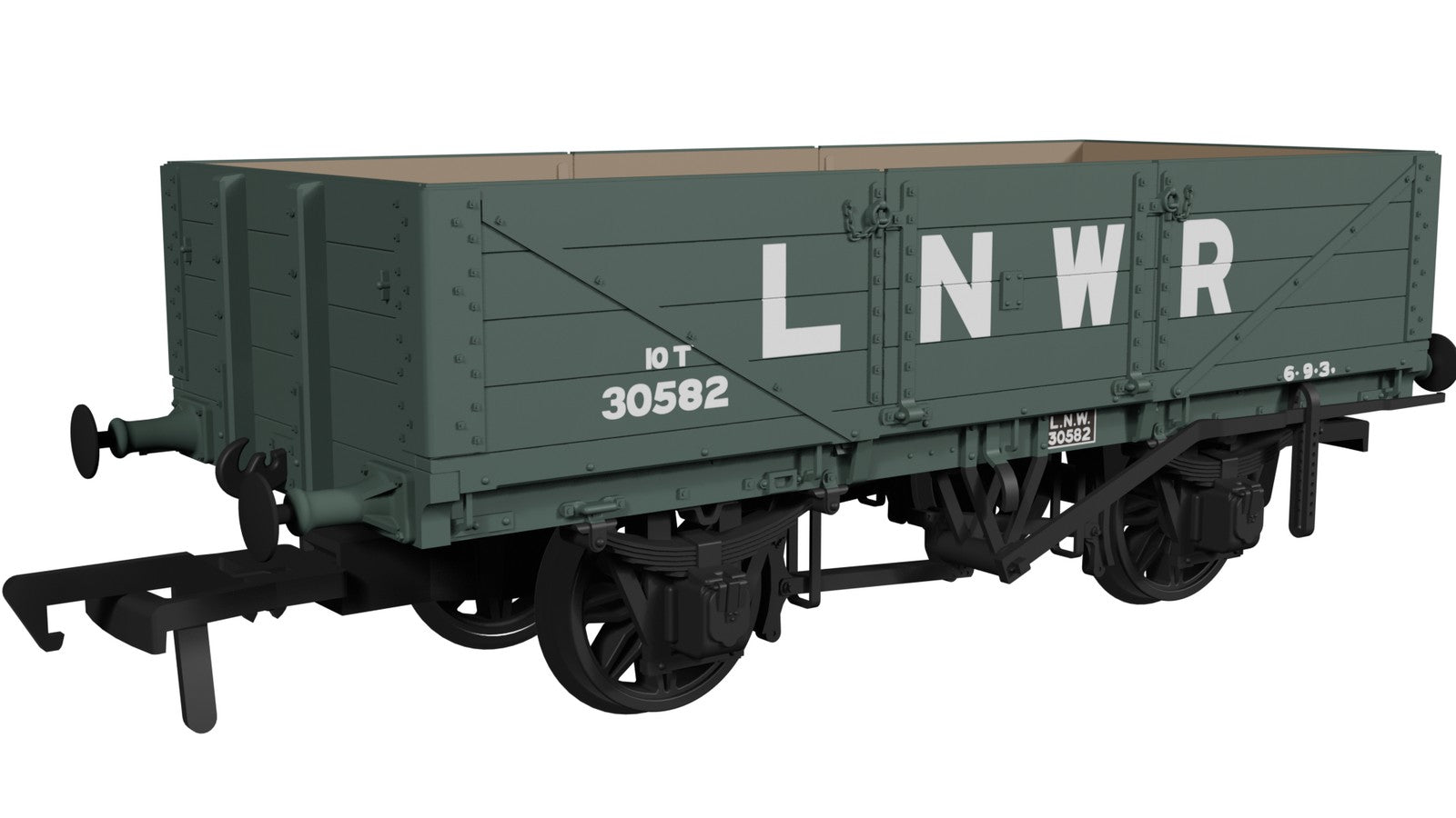 950004 - Rapido - LNWR D84 4-Plank Open LNWR Grey No.30582