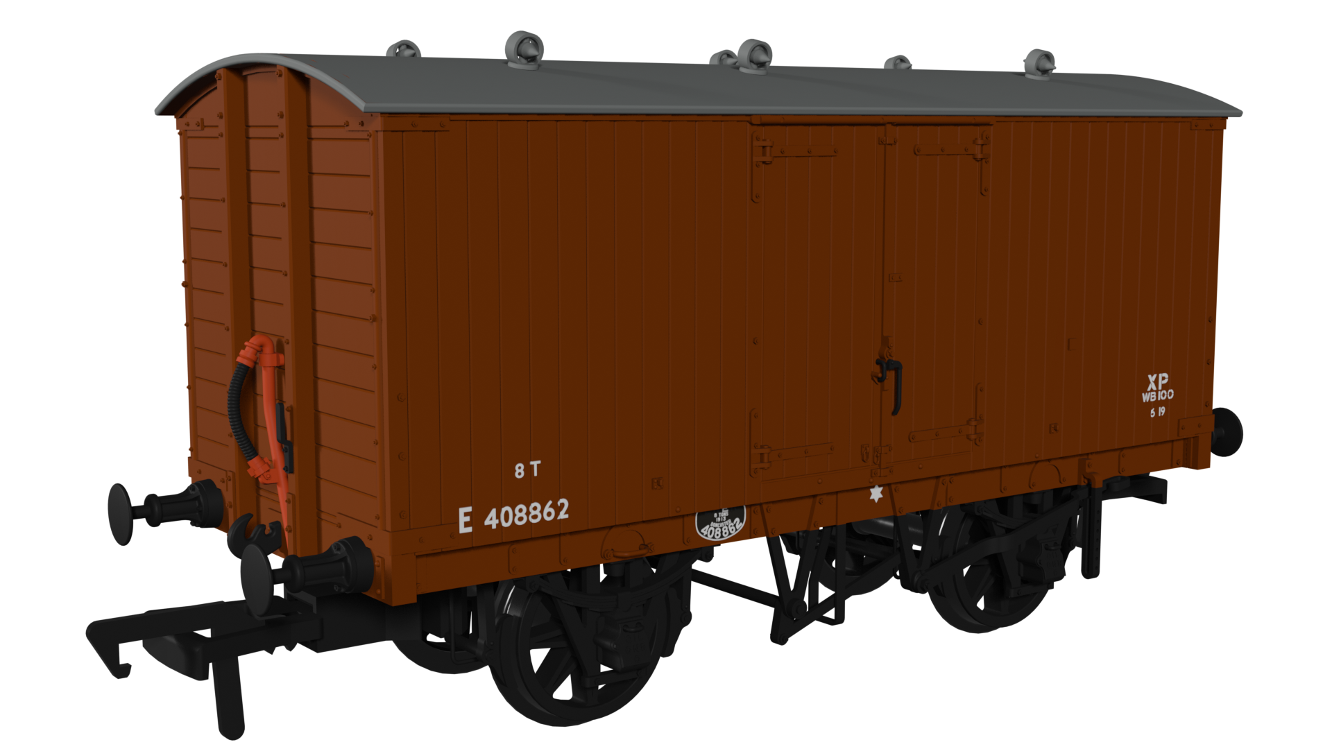 930012 - Rapido - OO - GNR 8T Van BR No.E408862