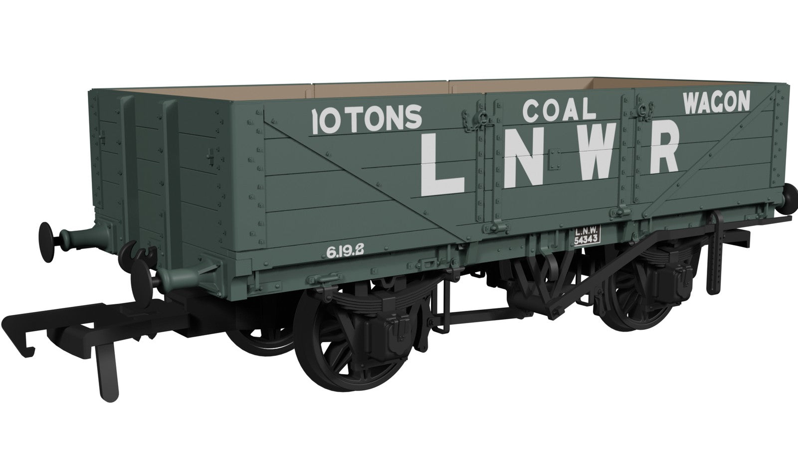 950014 - Rapido - LNWR D90 4-Plank Open LNWR Loco Coal No.54343