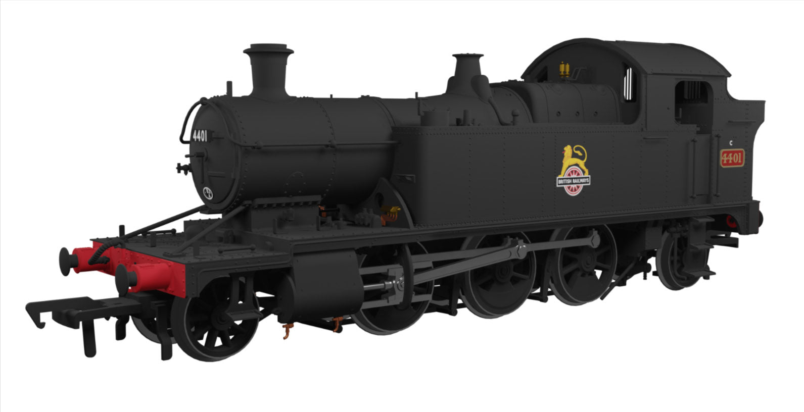 GWR 44xx No.4401 BR Early Crest Plain Black
