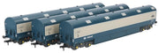 BR Motorail Pack BR Blue & Grey NVV No. E96288/289/293E Weathered