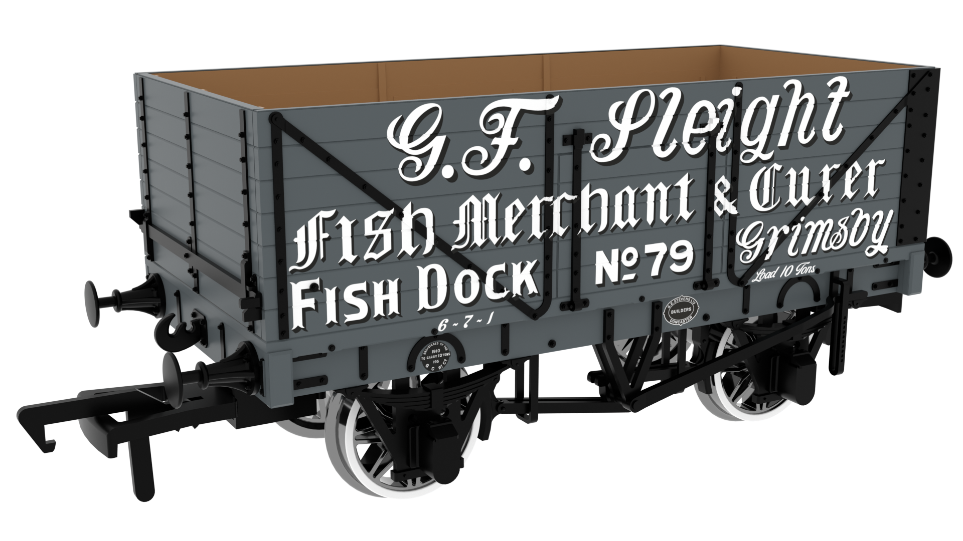 967260 - Rapido - OO - 1907 RCH 7 Plank Wagon - G. F. Sleight