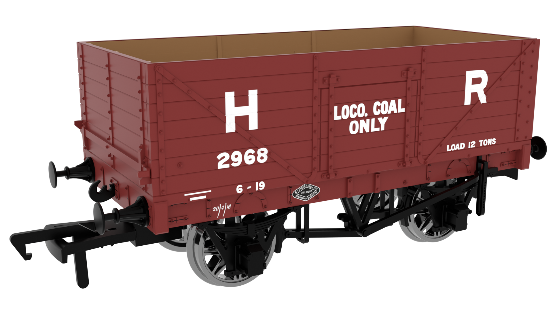 967263 - Rapido - OO - 1907 RCH 7 Plank Wagon - Highland Railway Loco Coal