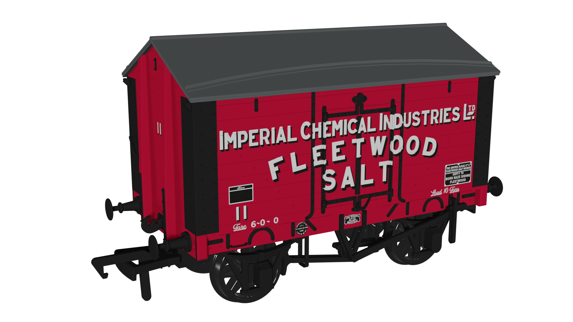 967605 - Rapido  - OO - 1907 RCH Salt Van Imperial Chemical Industries Fleetwood Salt No.11