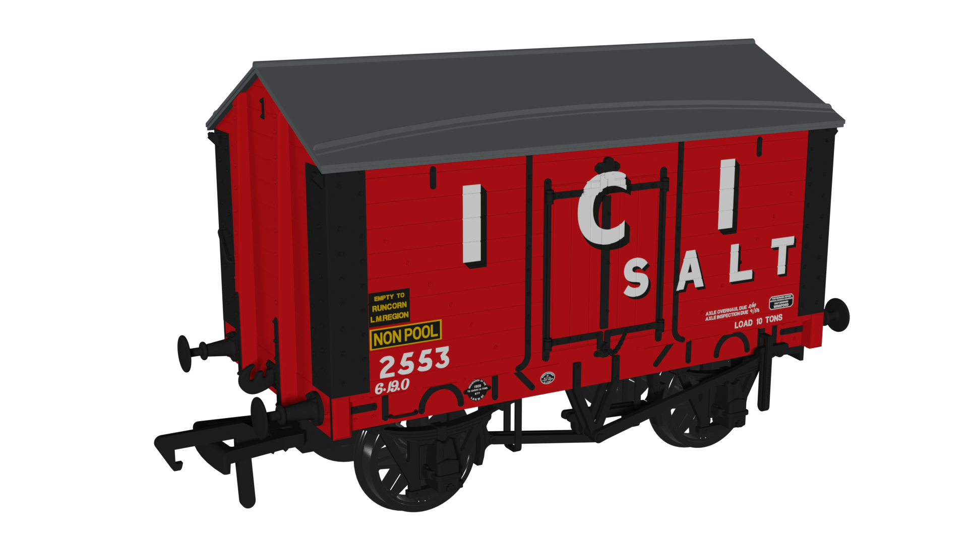 967606 - Rapido  - OO - 1907 RCH Salt Van ICI Salt No.2553
