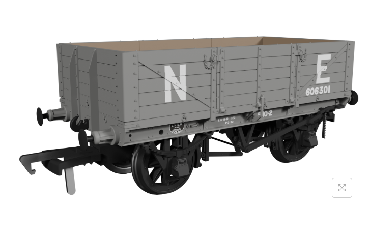 972010 - Rapido - OO - GER Dia.17 5-plank - LNER (pre-36) No.606301