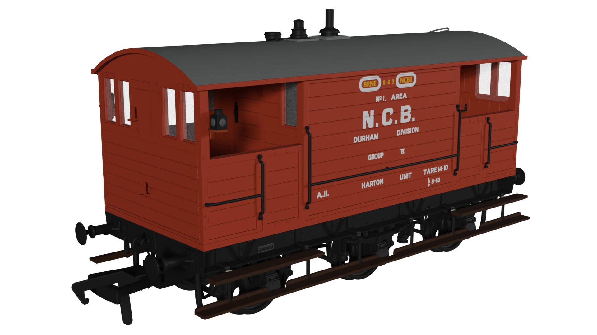 975016 - Rapido - OO - GCR 15T 6w Brake - NCB Durham Division Harton Unit