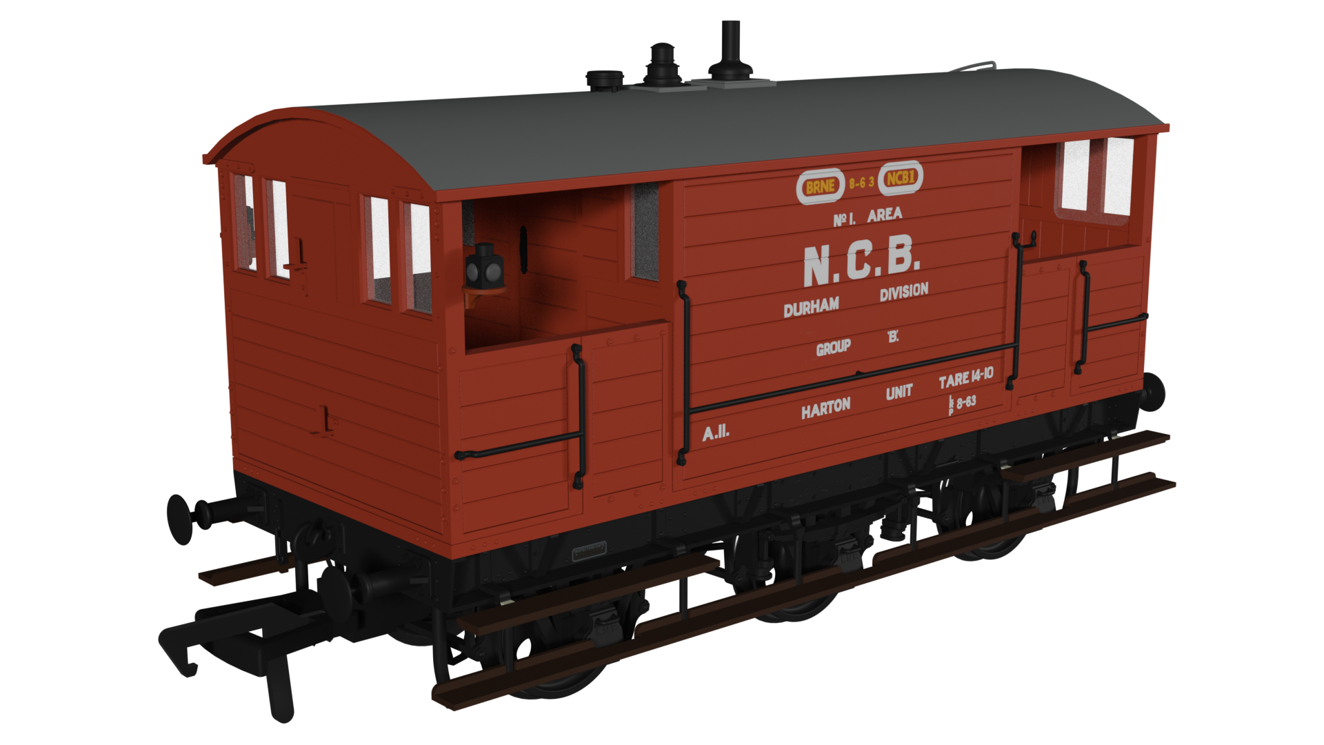 975016 - Rapido - OO - GCR 15T 6w Brake - NCB Durham Division Harton Unit