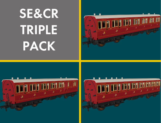 978001 - RAPIDO - OO - SECR ‘Evolution’ Non-Corridor Carriage Pack