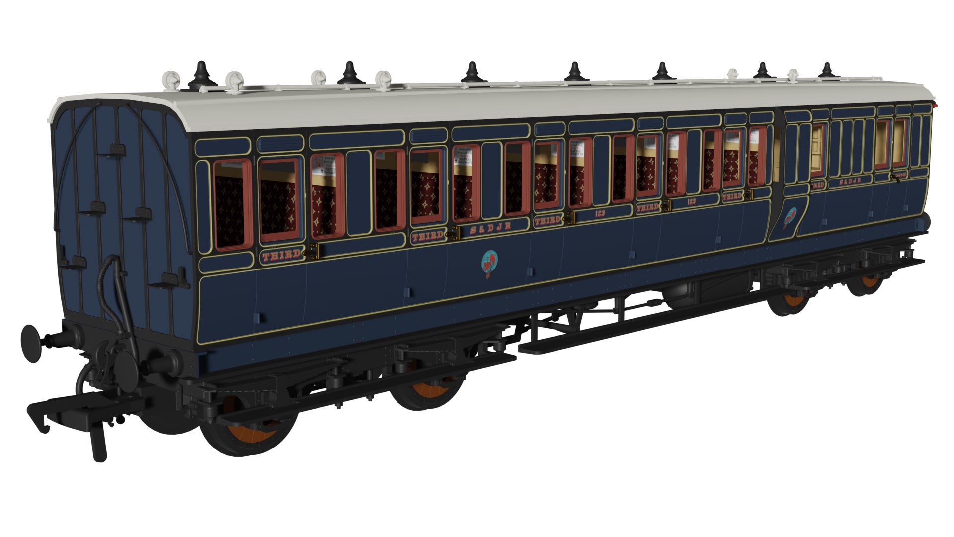 SDJR â€˜Evolutionâ€™ Non-Corridor Brake Third No.123