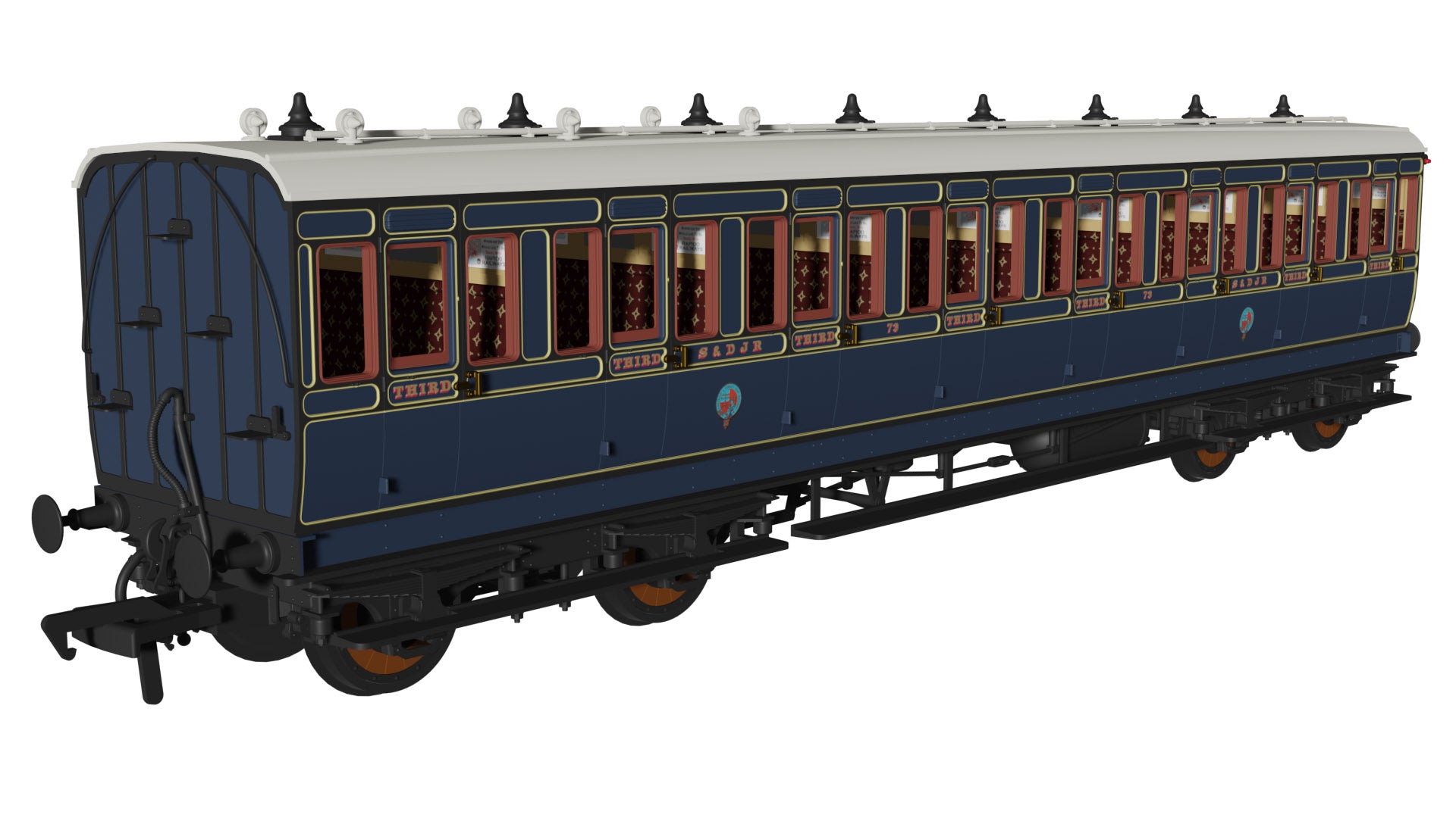 978027 - RAPIDO - OO - 48' SDJR ‘Evolution’ Bogie Coach Non-Corridor Third No.73