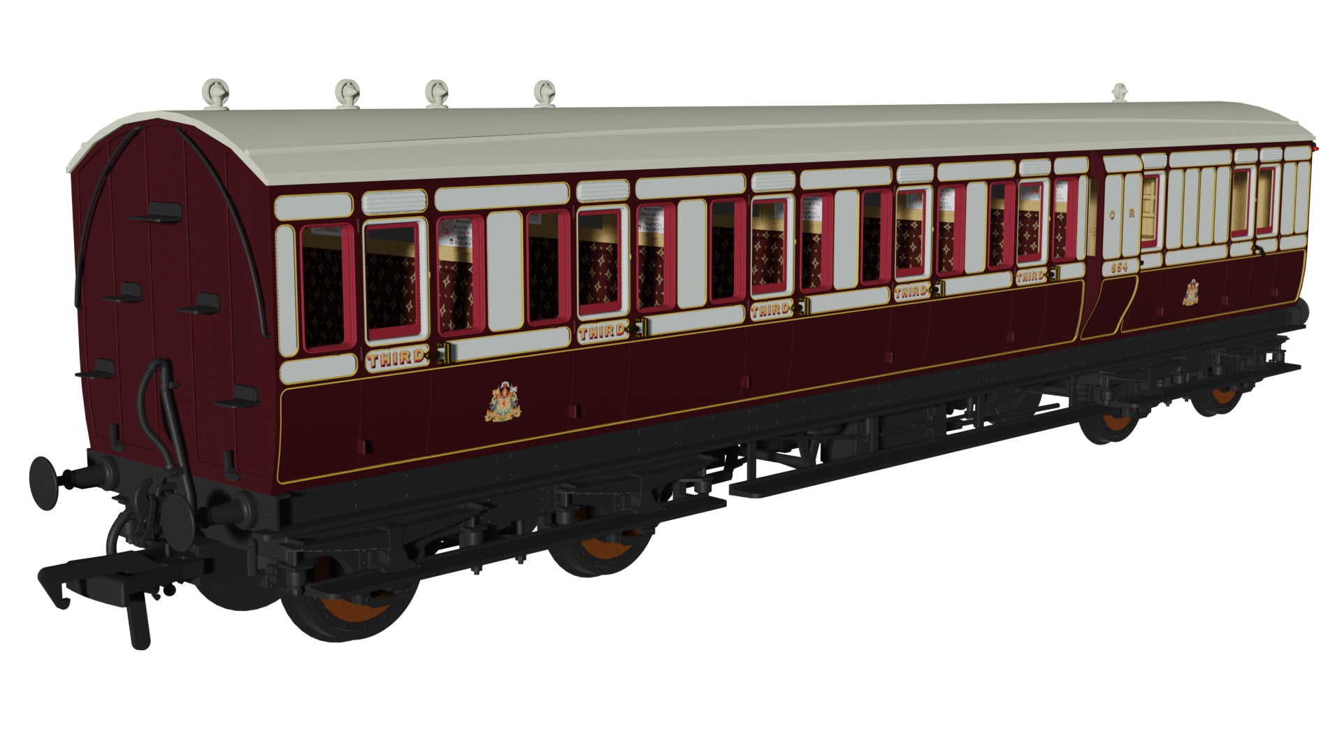 978108 - Rapido - OO - Caledonian ‘Evolution’ Non-Corridor Brake Third No.654