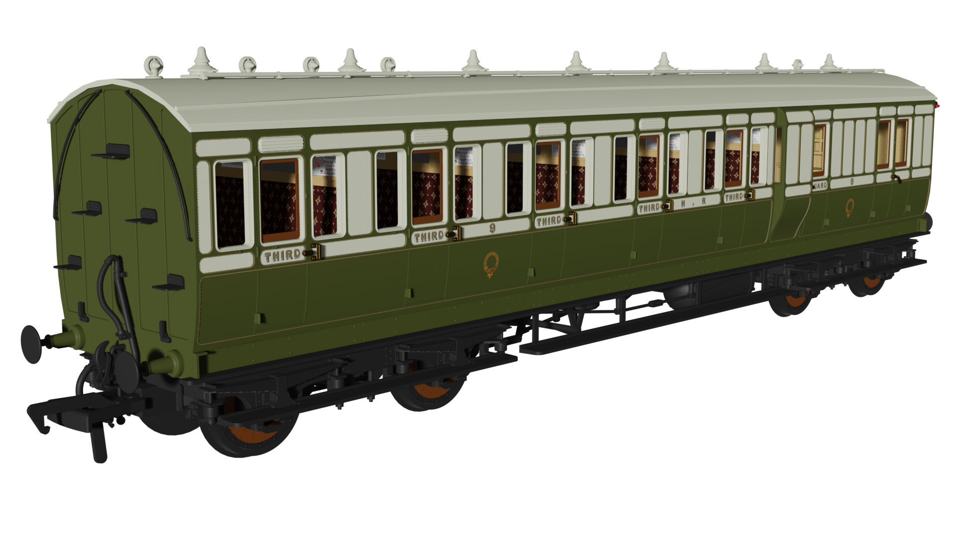 978114 - Rapido - OO - Highland ‘Evolution’ Non-Corridor Brake Third No.9