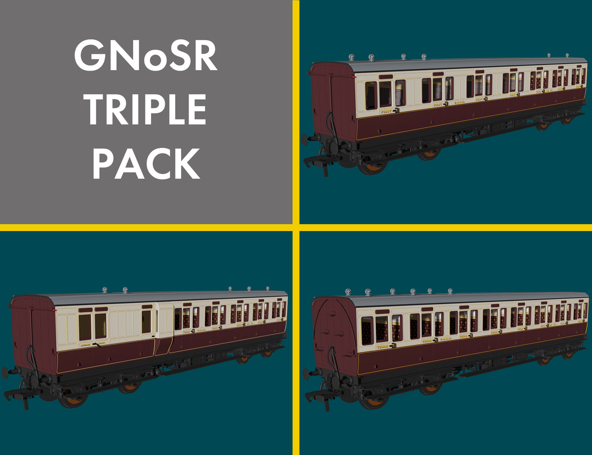 978207 - Rapido - OO - GNoSR 'Evolution' Non-Corridor Carriage Pack