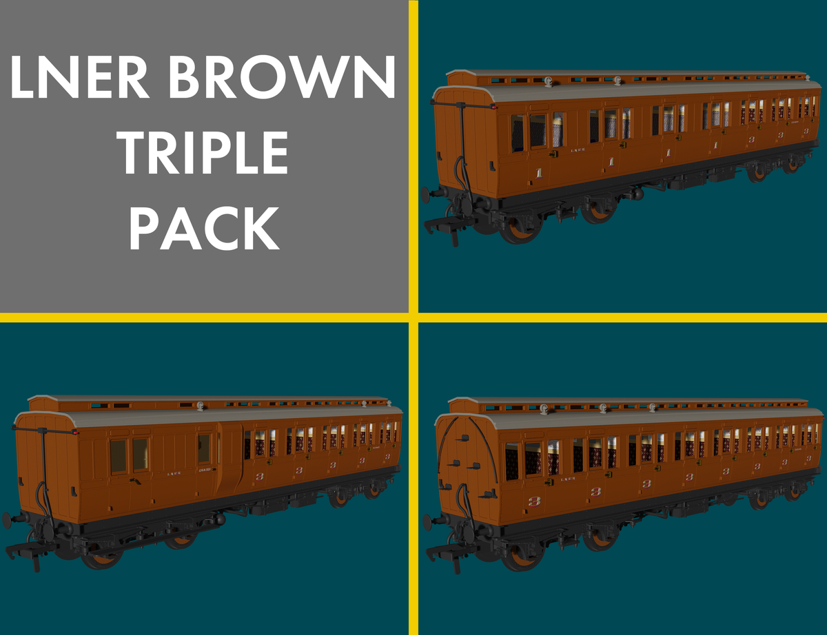 978219 - Rapido - OO - LNER 'Evolution' Non-Corridor Carriage Pack