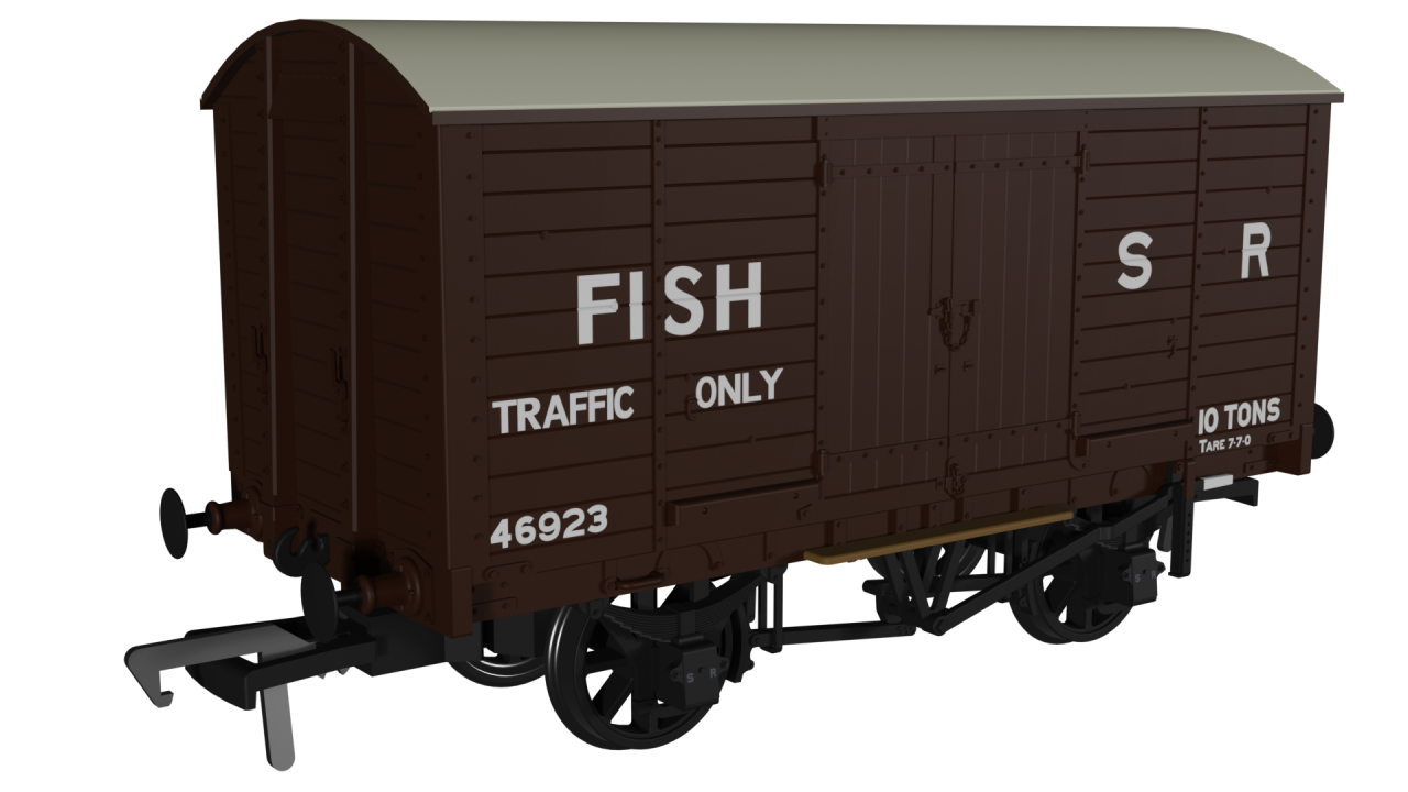 979009 - Rapido - OO - LB&SCR Dia.8 Van - SR (as preserved) No.46923