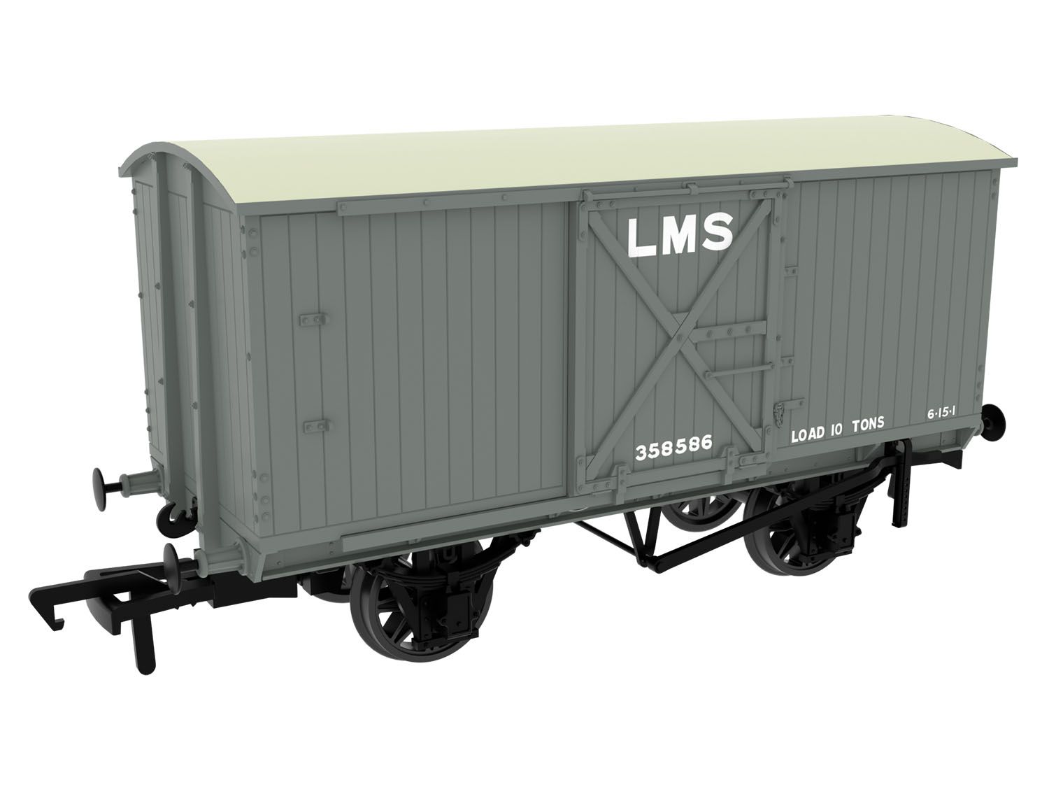 983010 - Rapido - OO - GCR Dia. 17B Van - No. 358586 LMS Grey (pre-’36)