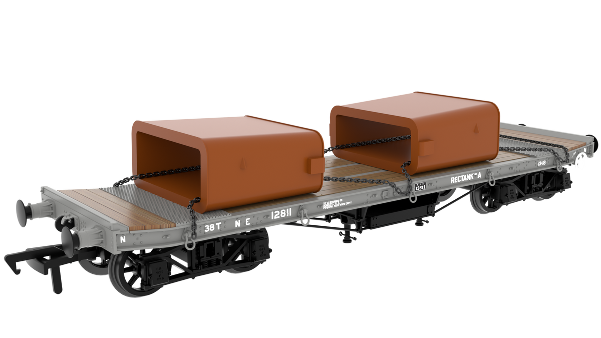 985011 - Rapido - OO - WD 35T Rectank No.12811 - LNER Grey (post-36) (Mould Load)