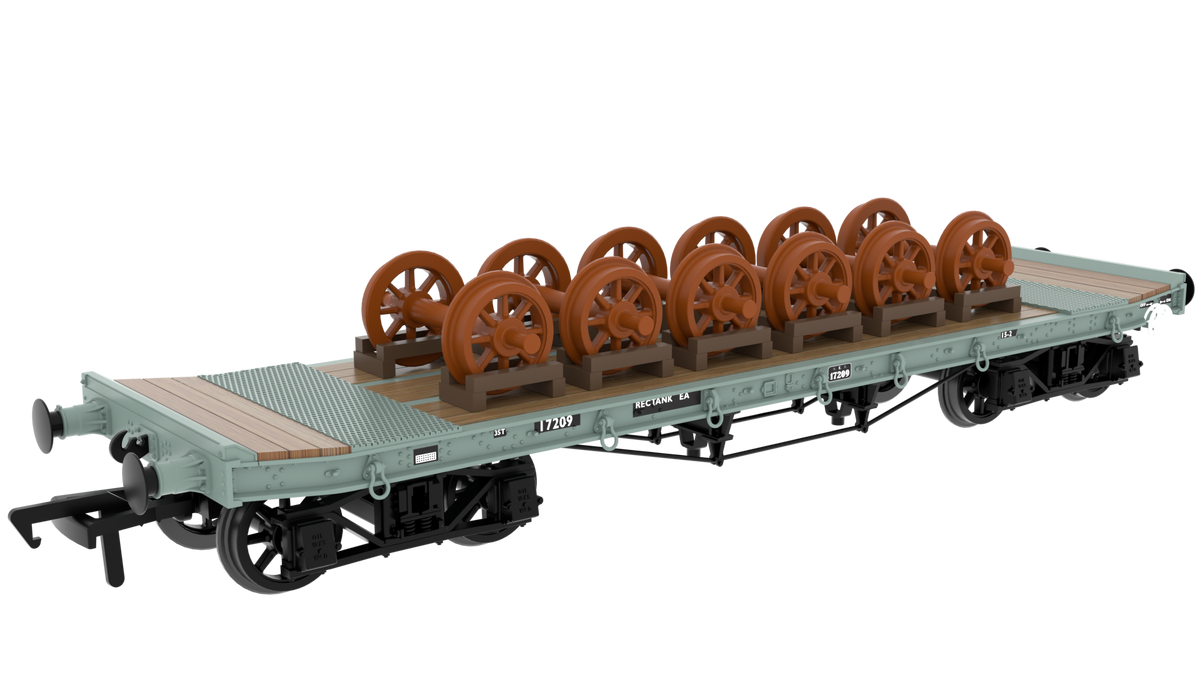 985015 - Rapido - OO - WD 35T Rectank No.E17209 - BR Grey (Wheel Load)