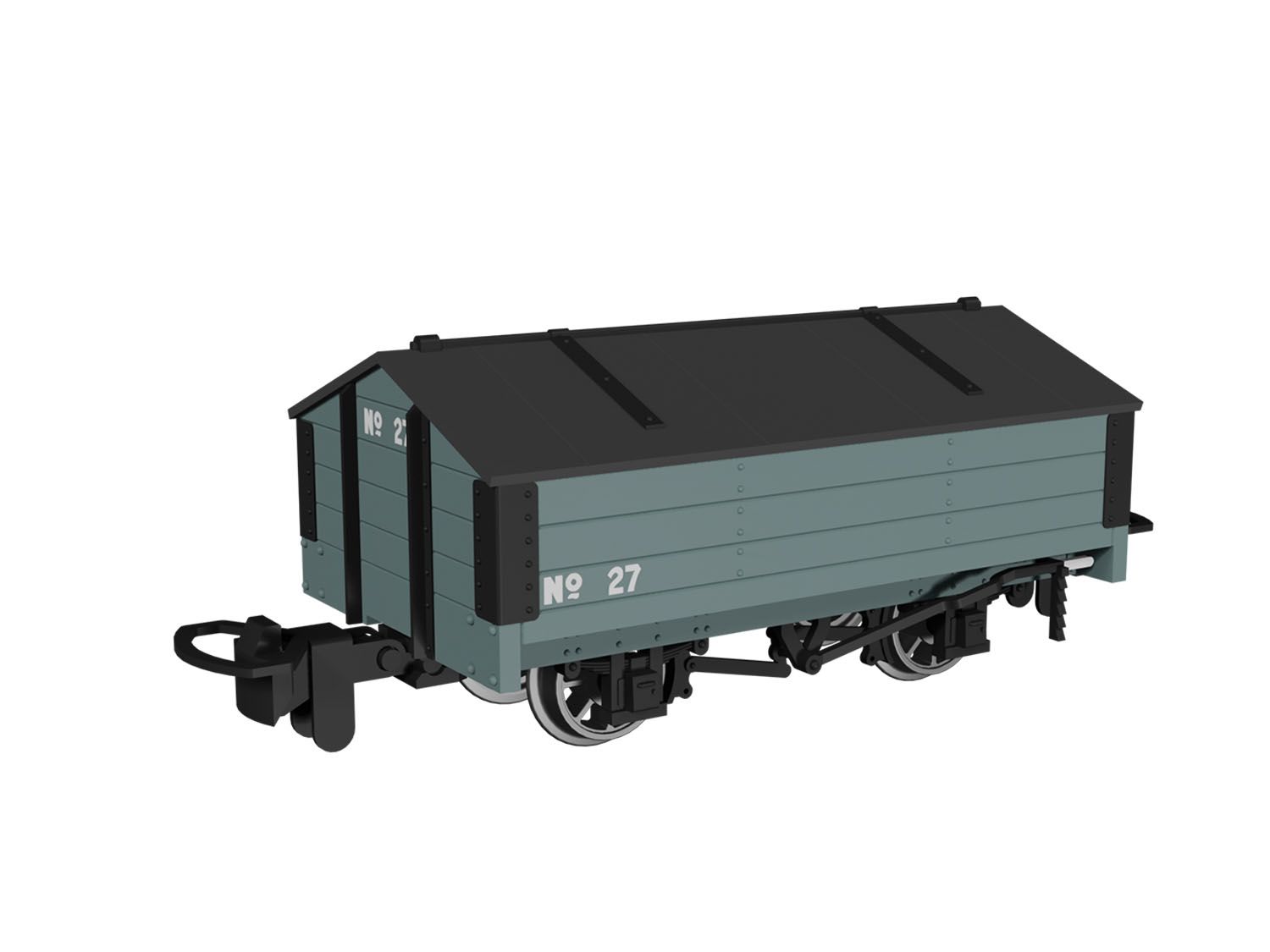 990403 - Rapido - 009 - Peaked Roof Van -  Plain Grey No.27